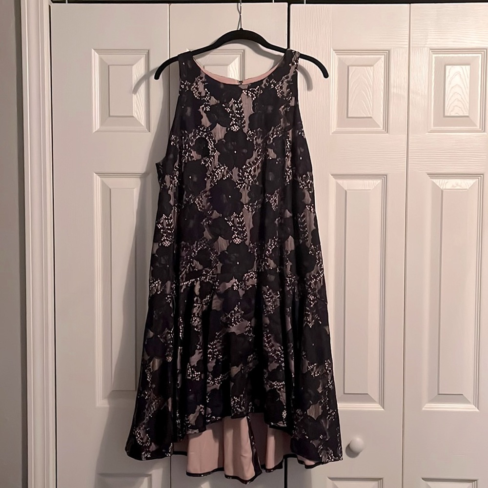 Eliza J Lace Navy Dress